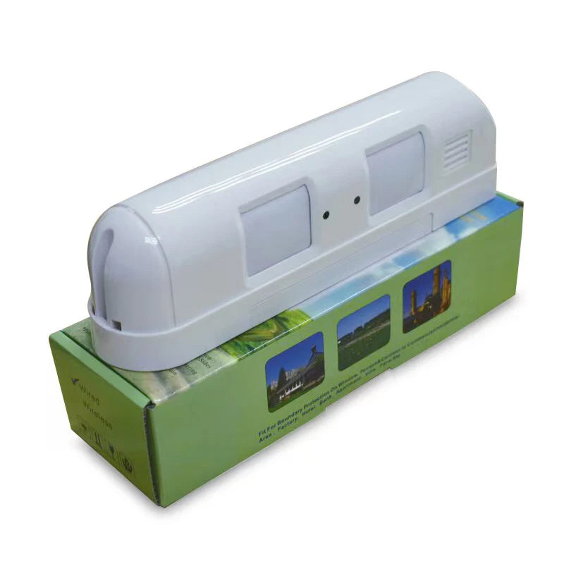 2pc Outside Inside Use Wired Curtain PIR Motion Sensor with Dip Switches Pet Immune 25KG Built-in Buzzer 70dB 24M Detection