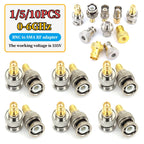 SMA Male Female to BNC Male Female Adapter SMA to BNC Connector for Wireless LAN Device, Coaxial Cable, Radio Antenna Adapt