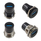10PCS Panel Openings, 24 Metal Circular D-Shaped USB 2.0 3.0 Single Port Double Port Female Socket Waterproof Joint