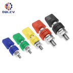 100A 4MM M6 M8 M10 Brass Connector Terminal Binding Post Nut with Caps 40-100A Large Current Banana Plug Jack Socket Connectors