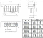 10PCS 1.0 1.25 1.5 2.0 2.54 SH/JST/ZH/PH/XH 1.0MM 1.25MM 1.5MM 2.0MM  2.54MM 2PIN/3/4/5/6/7/10P Female Plug Connector With Wire