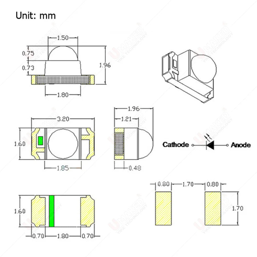 1000pcs 0603 0805 1206 IR SMD Chip 850nm 940nm Emitter Receiver Infrared Transmitter Phototransistor Photodiode Invisible DIY