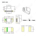 1000pcs 0603 0805 1206 IR SMD Chip 850nm 940nm Emitter Receiver Infrared Transmitter Phototransistor Photodiode Invisible DIY