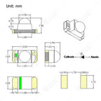 1000pcs 0603 0805 1206 IR SMD Chip 850nm 940nm Emitter Receiver Infrared Transmitter Phototransistor Photodiode Invisible DIY