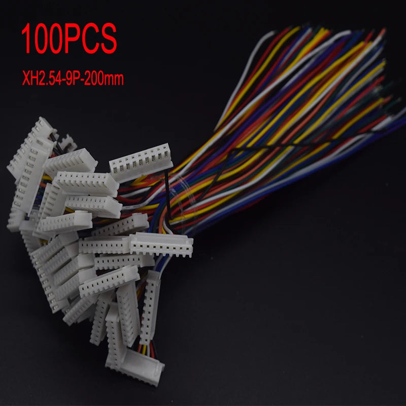 100PCS Mini Micro JST XH2.54 2.0 PH Male Female Connector 2/3/4/5/6/7/8/9/10-Pin Plug With terminal Wires Cables Socket 20/10CM