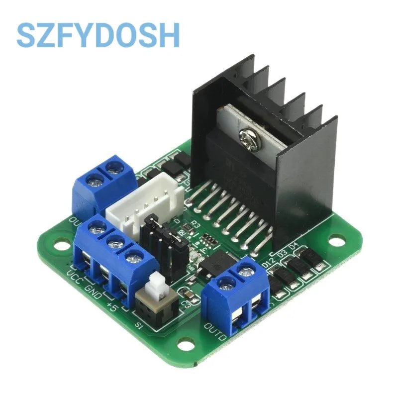 L298N Driver Board Module L298N Stepper Motor Smart Car Robot Breadboard Peltier High Power L298 DC Motor Driver