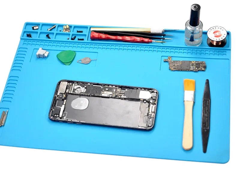 S-160 TE-509/502/508/610 LW-M3/M4 Soldering Mat ESD Antistatic 500 ° Heat Resistant Insulation Work Mat Silicone Repair Pad