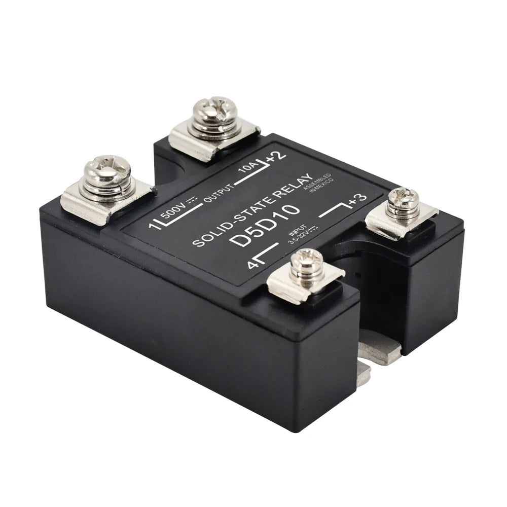 Solid State Relay Compatible with Crydom D5D10 SSR Input 3.5-32VDC Output 500VDC 10A