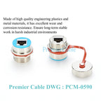 Rugged IP67 Waterproof RJ45 8P8C Female to Female Ethernet LAN Pass Through Coupler RJ45 Flush Panel Mount Socket Extender