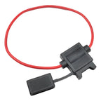 32V ATC Medium Blade Fuse Holder Waterproof for ATC/ATO Inline with 16/14/12AWG Wires - Selectable 5A 10A 15A 20A 40A Fuses