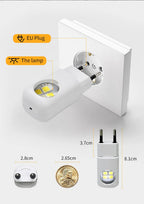 1/2/3/4pcs EU/US Plug LED Night Light Plug in Dusk To Dawn Sensor Auto on Off Rotatable Soft Light for Kids Room Kitchen Hallway
