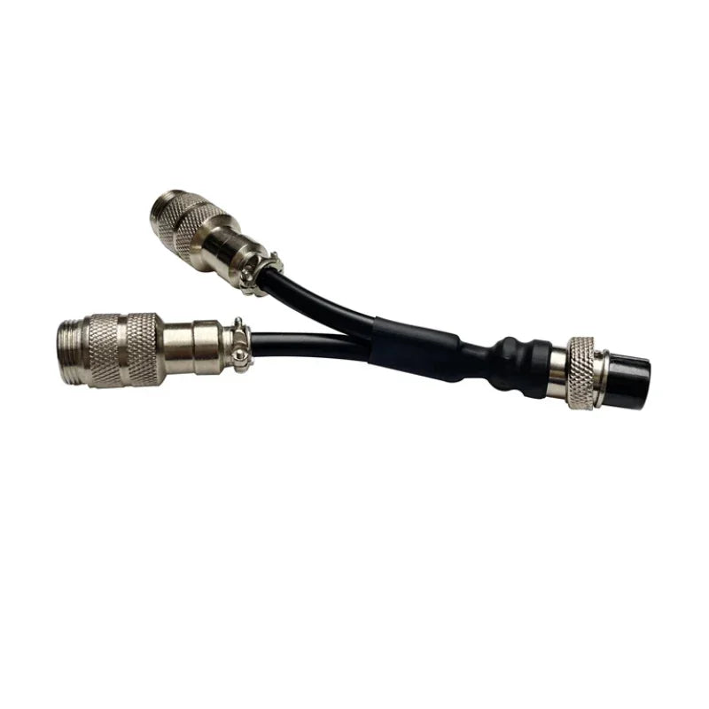 GX16 1 to 2 Aviation Plug Wire Splitter Industrial Welding M16 Y-type Male to Female Extension Line GX16 2 3 4 5 6 Pin Connector