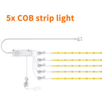 24V COB LED Strip with EU/US/AU/UK Plug Touch Dimmer Switch Adhesive Backing for Cabinets Shelf Closet Kitchen Lighting 1-6pcs