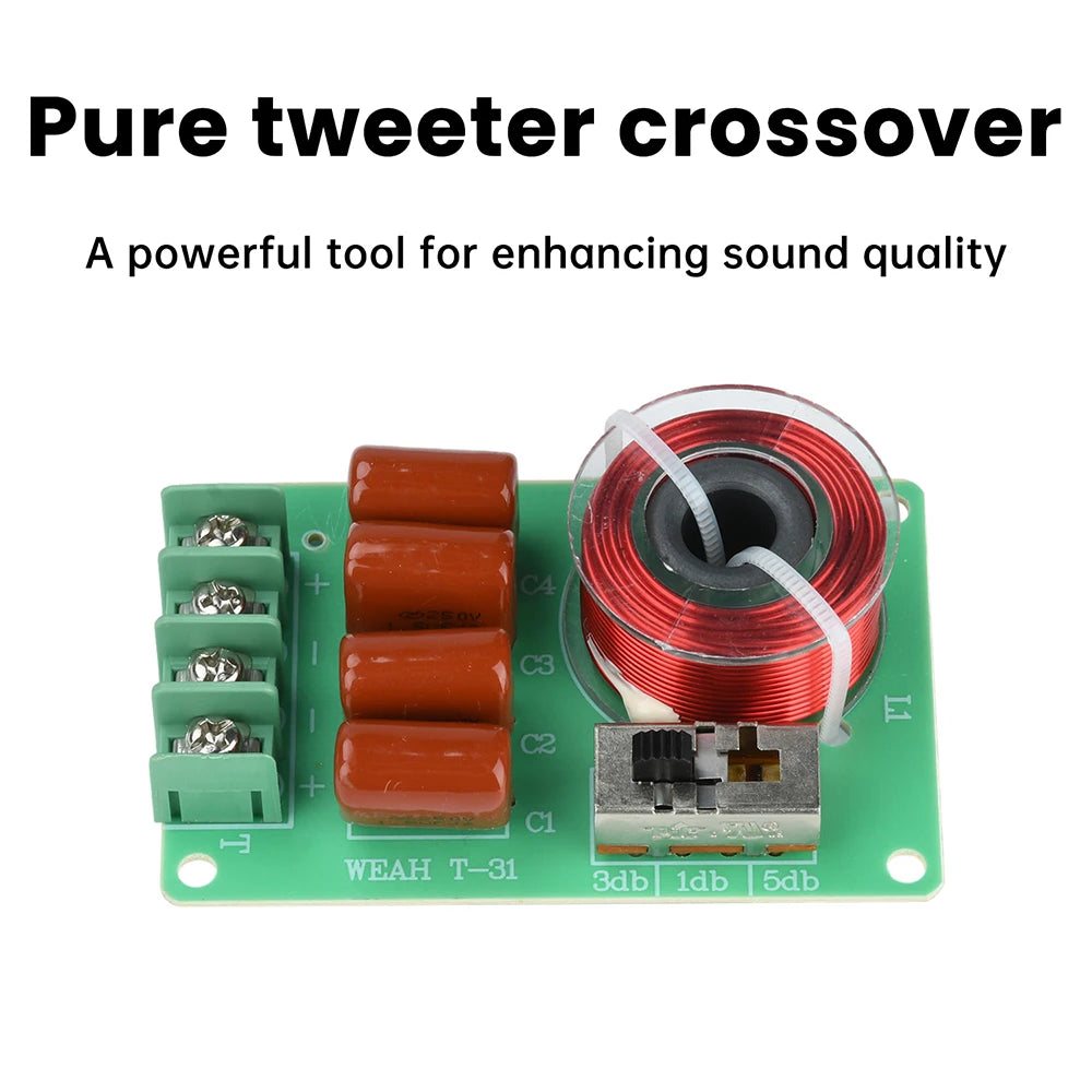 100W 3Way Hifi Tweeter Frequency Divider Treble Audio Crossover Filter Circuit Board Home Theate Car DIY Speakers Filters