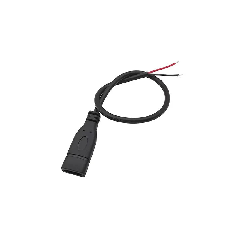 1/3/5Pcs 2 Wire 4 Wire  Type C USB Male Female Power Supply Cable Welding Connector USB-C Cable Extension DIY Repair 0.3M 1M 2M