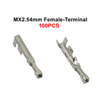 10Set(20PCS) MX2.54 Dupont Connector Housing With Lock Buckle 2.54mm Pitch Single Row 2P/3P/4P/5P/6P/7P/8P/10P/12P Docking Shell