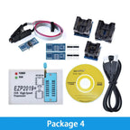 EZP2019 USB SPI Flash/EEPROM Programmer – Multi-Chip Support (24/25/93/BIOS) with 5 Universal Adapter Sockets