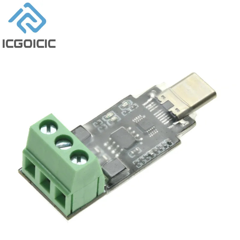 Type-C To RS485 Conversion Module For Android Serial OTG USB Type C To 3PIN 485 Converter Modules 600W Protection