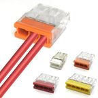 50pcs Mini Quick Wire Connectors 2/3/4/5/ Ports Terminal Block Hard Stainless Easy Electric Quick Push-In