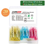 20/50/100PCS Heat Shrink Butt Wire Terminal Kit Waterproof Shrinkable Solder Crimp Splice Electrical Cable Joint Tube Connector