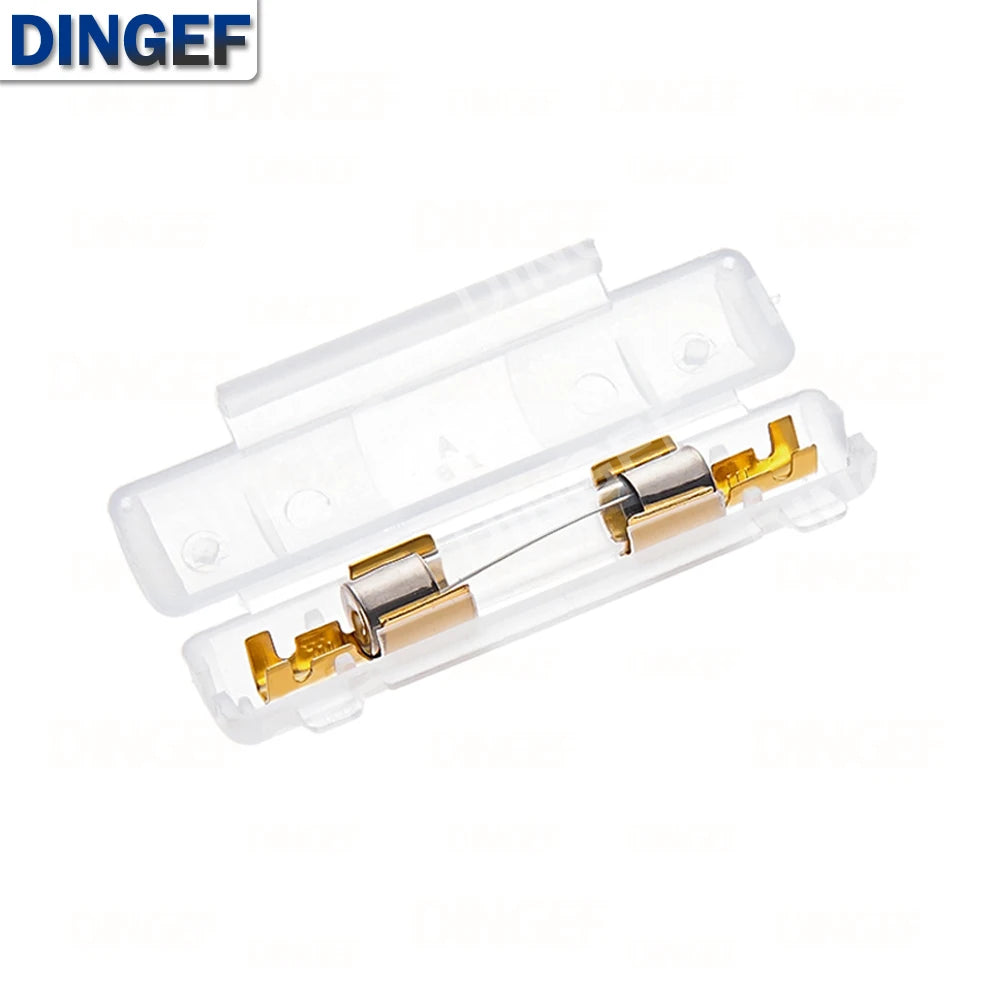 5Set 6X30MM Glass Fuse Holder With 250V 0.25A 0.5A 1A 1.5A 2A 3A 3.15A 4-30A 6*30MM Fuse Socket Flip shell Black/White Flip Type