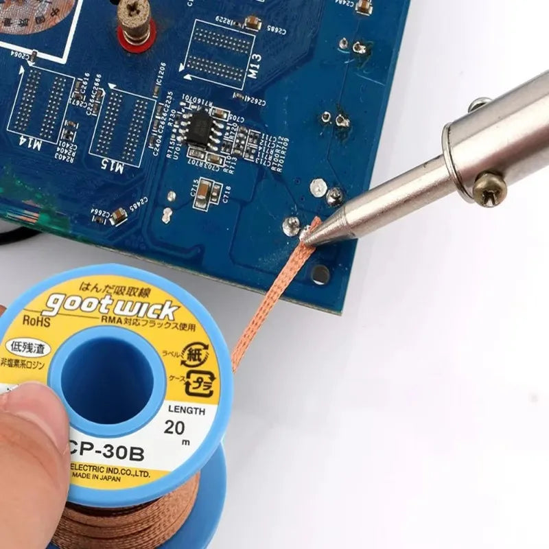 Japan Genuine Goot WickCP-15B CP-20B CP-25B CP-30B CP-35B | RoHS Lead-Free Solder Wick | BGA Desoldering Tool with MSDS