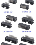 10Pcs Pitch 1.27mm 2.0mm 2.54mm Male Socket Straight IDC Box Headers PCB CONNECTOR DOUBLE ROW DC3 HEADER DIP 6/10/20/26/34/40Pin