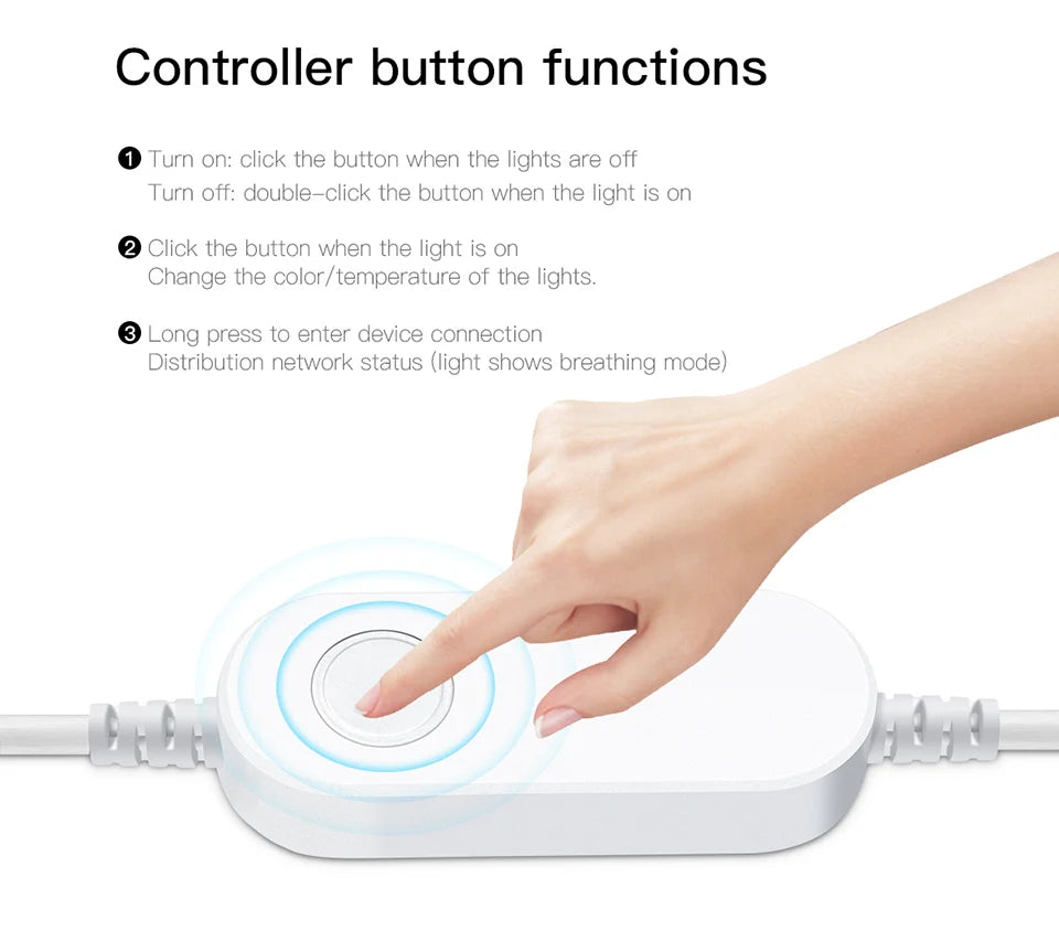 RGB LED Smart Life Zigbee Controller COB LED Strip USB Lights 5V Tuya Wifi Switch 3500K 5000K 6000K Smart Lamp 1/2/3/5M LED Tape