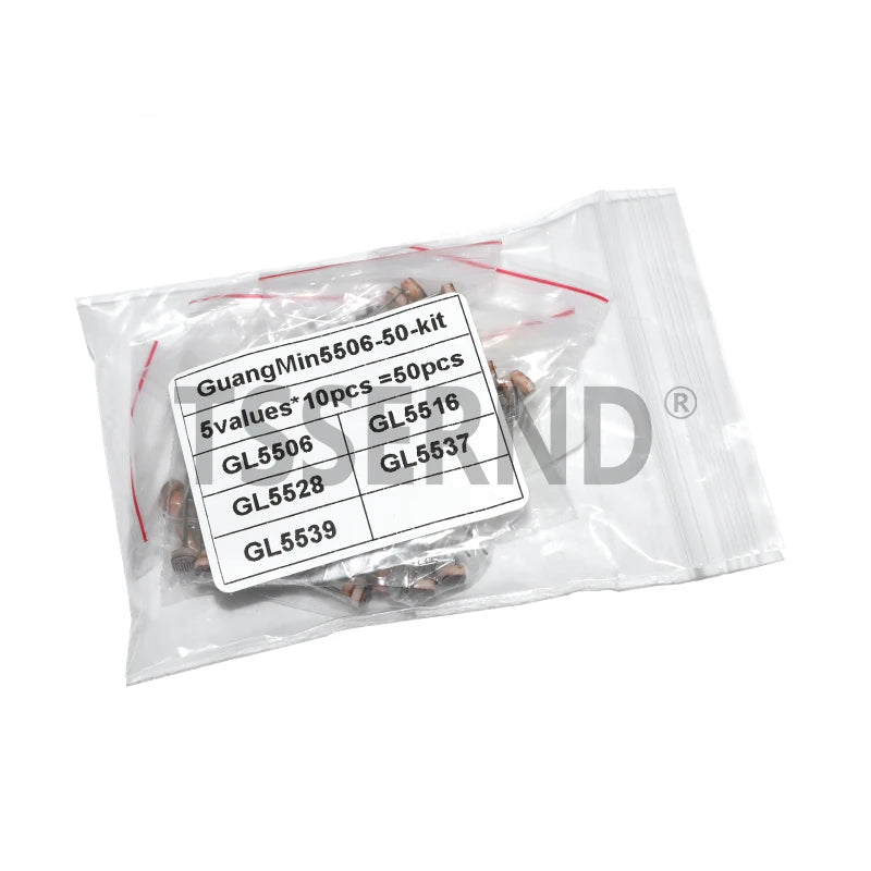 50PCS/lot LDR Photo Light Sensitive Resistor Photoelectric Photoresistor 5528 5506 5516 5537 5539 GL5528 For Arduino