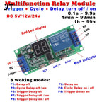 1PCS DC 5V / 12V / 24V Multifunction Digital Time Infinite Delay Switch Timer Relay Module