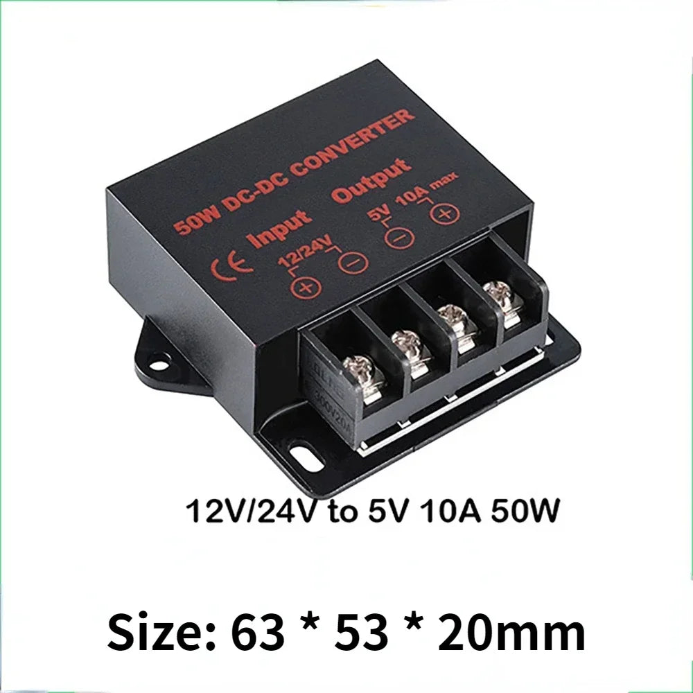 12V/24V to 5V 12V to 5V 24V to 5V 5A 10A 15A DC Converter Regulator Car Step Down Reducer CE Certified Step-down Module