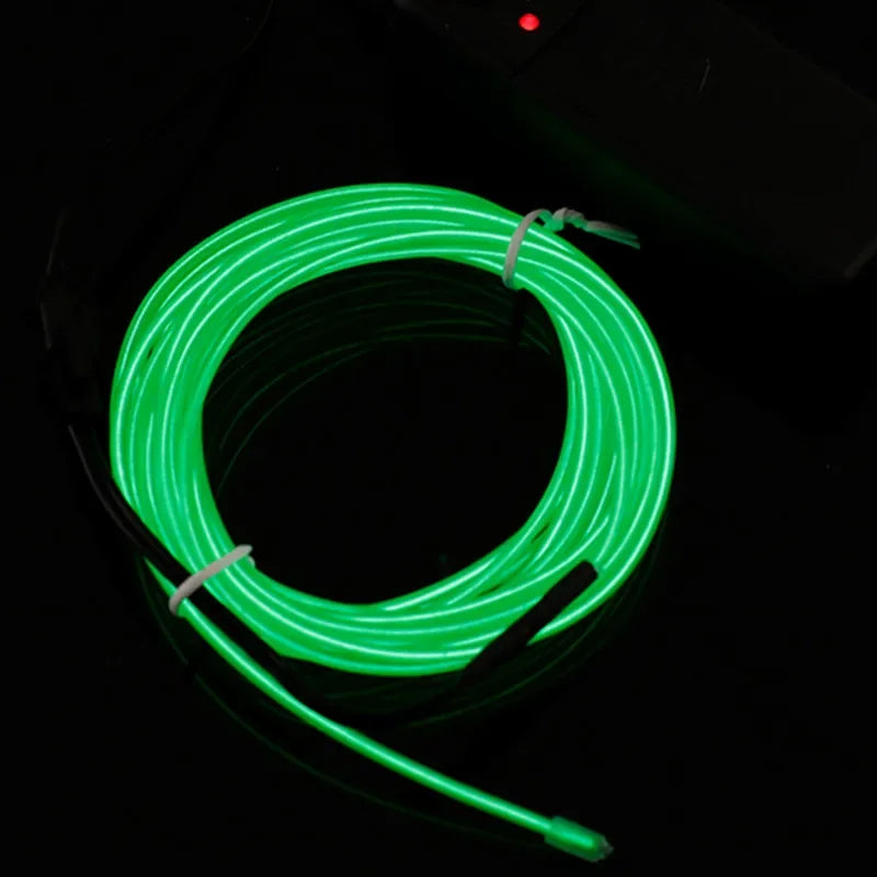 1M/2M/3M/4M/5M Flexible Neon Light EL Wire Led Neon Dance Party Atmosphere Decor Lamp RopeTube Waterproof Multicolor Led Strip