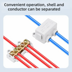New Conductor Brass High Power Splitter Large Current Universal Quick Terminal Block Terminal Blocks Electrical