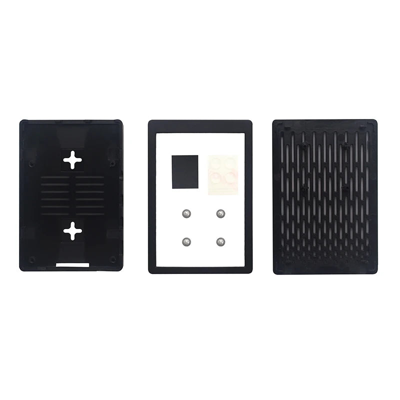 Raspberry Pi 4 Model B ABS Case Optional Cooling Fan Shell Box Fit for GPIO 3.5 Inch Touch Screen for Raspberry Pi 4