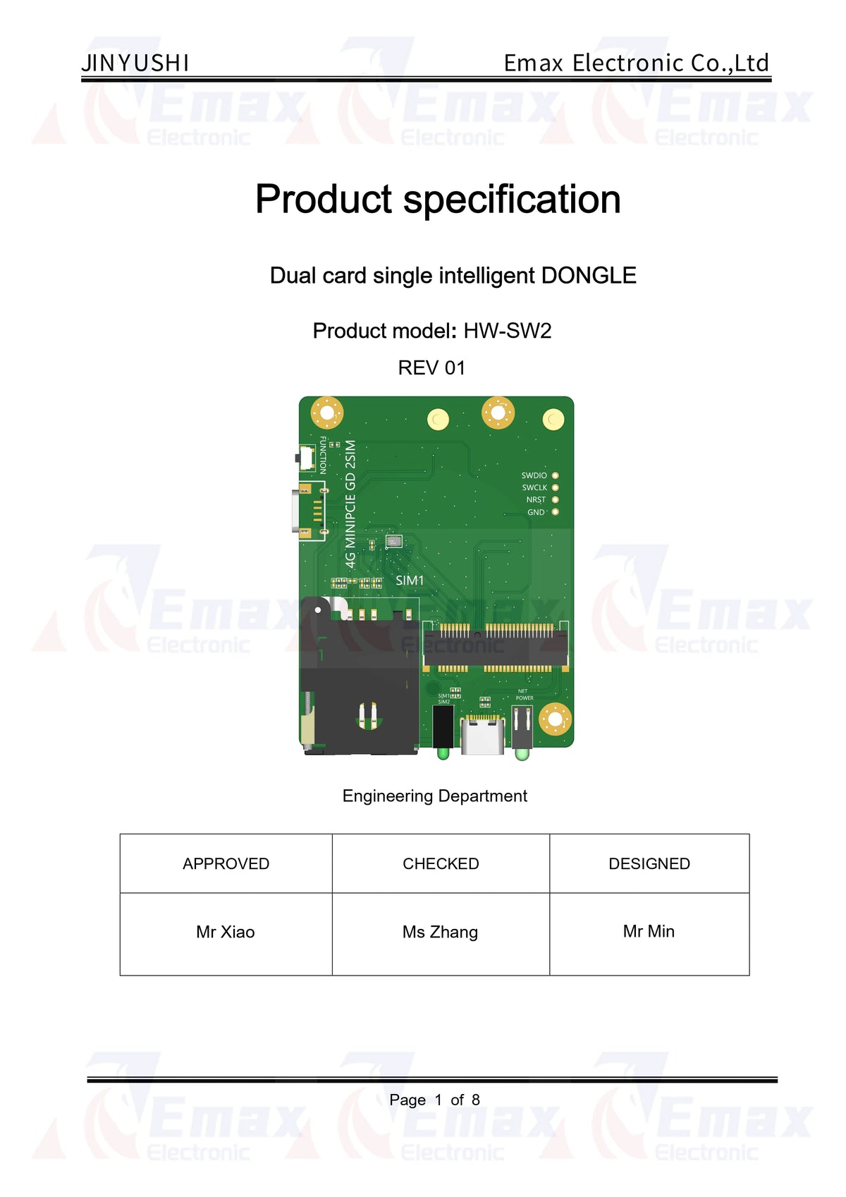 1PCS Quectel Mini Pcie Naar Universal Serial Bus Development Board 4g Dual Card Single Smart Dongle for EC25-E EC25-AF EC25-AU