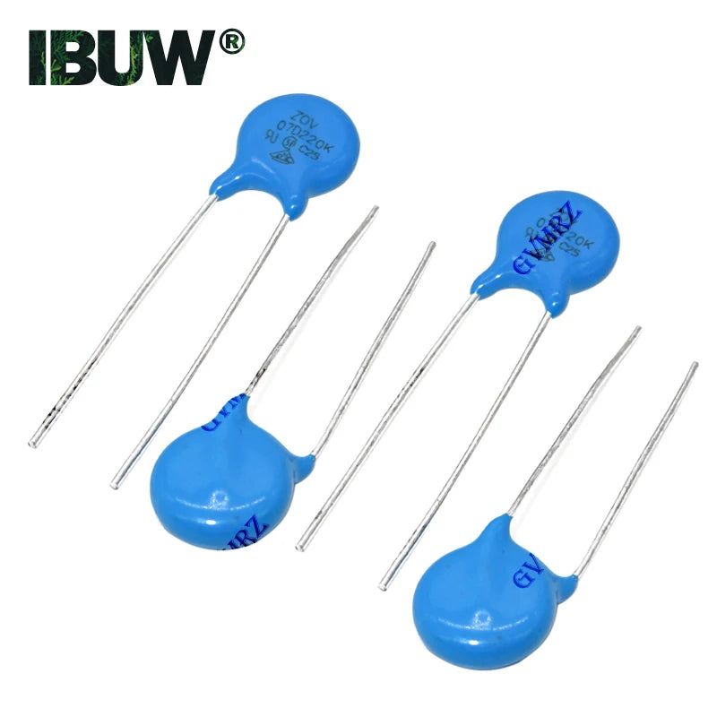MOV Metal Oxide Varistor DIP Type 07D 10D 14D 20D Series Assorted Models for Electronic Circuit Use