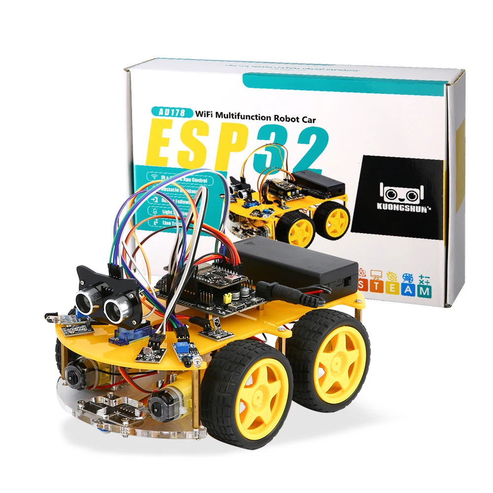 ESP32 Smart Robot Car Kit  Remote Control Car for Arduino Programming Project STEM Education Science Coding Kit