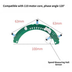 E-Bike Brushless Motor Hall Sensor Board LDX92-120X LDX110-120 14 Inch Motor Hall Signal Sensor Electric Bicycle Replacement