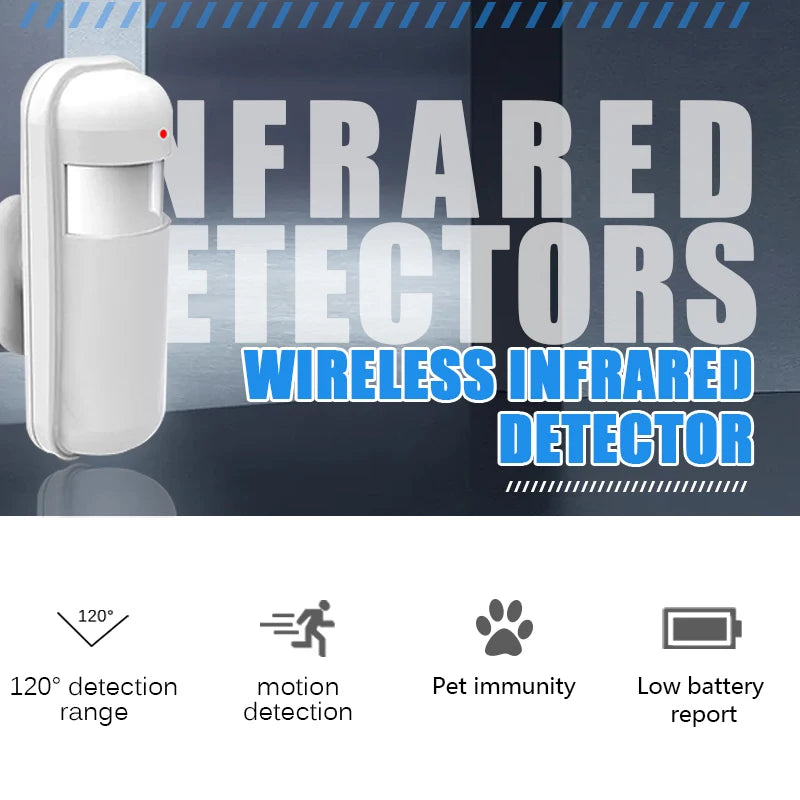 Auto Pet-proof PIR Infrared Motion Sensor 433Mhz Alarm Detector With Flash Led Light for Smart Home Security Alarm System