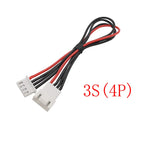 JST XH 2.54mm Pitch 2/3/4/5/6/7/8S Pin Male to Female Battery Balance Charger Silicone Wire Extension Lead Connector 20CM 22AWG