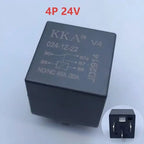 Automotive Relay 12V 24V 4PIN 5Pin 40A Car Relay with Black Red Copper Terminal Auto Relay Socket SPDT Harness Cable