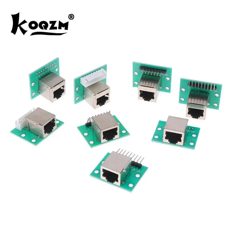 1Pcs RJ45 Adapter Board To XH2.54 Modular Ethernet Connector Adapter Network Interface + Breakout Board + Pin Header