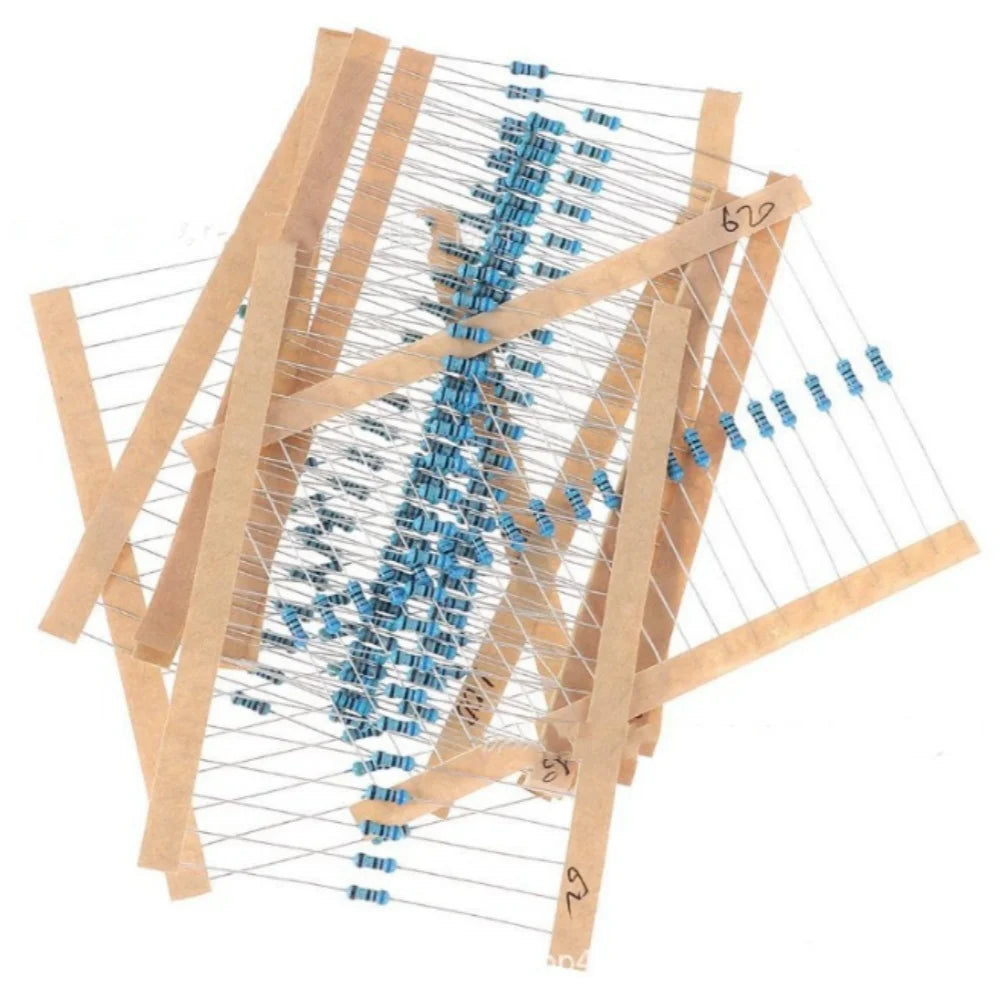156 Specifications 3120PCS 1/4W Metal Film Resistor Sets 20 Pieces Each 1 Ohm-10M 1% 0.25W