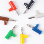 20Pcs 4MM Banana Plug Lantern Head Gun-Type Re-Insertable Test Audio Plug Welding-Free Side Screw Wiring