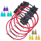 1A 2A 3A 4A 5A 15A-50 ATC Medium Blade Waterproof Fuse Holder For Automobile 32V 18/16/14/12/10AWG Standard Fuse Insert 7.5A 10A