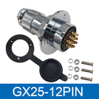 GX25 Plug Cable Connector Flange Fixing 20A 2Pin 3Pin 4Pin 5Pin 6Pin 8Pin 12Pin DF25 Circular Connectors