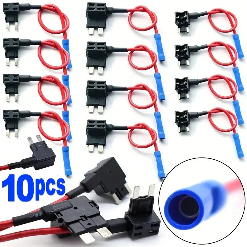 32V MINI SMALL MEDIUM Size Car Fuse Holder Add-a-circuit TAP Adapter Micro Mini Standard ATM Blade Fuse for Cars Vans 20/10/5pcs