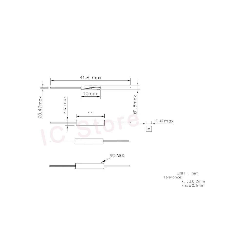 100PCS Magnetic Reed Switch Sensor GPS-11 GPS-14A GPS-14B MKA07101 MKA10110 MKA17101 Normally Open Normally Closed NO NC