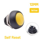 5/20/100PCS PBS-33B Black Red Green Yellow White Blue Orange Self-reset Self-locking 12mm Momentary Push Button Switch