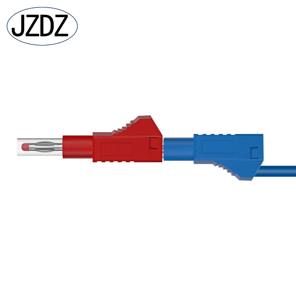 JZDZ 10PCS 4MM Banana Plug Safety Retractable Stackable Solder In Line DIY Assembly Test Leads Connectors J.10043